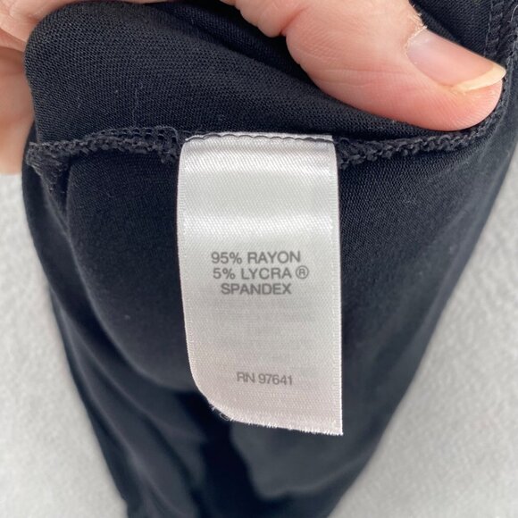 J Jill Dress Womens Medium Black Wearever Swing Jersey Knit Stretch Knee Length - Picture 6 of 10